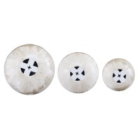 Sufyan Cream Enamel Round Iron Wall Ball SV3
