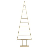 Decoratie Kerstboom - L50 x B15 x H152 cm - Metaal - Goud