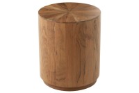 J -Line Side table Round - Wood - Naturel