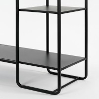 Jules Shelving unit - L76 x W30 x H178 cm - Metal - Black