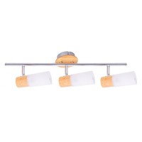 3 wall ceiling spot "Todtnau", metal, glass and plastic, E14, 47cm long