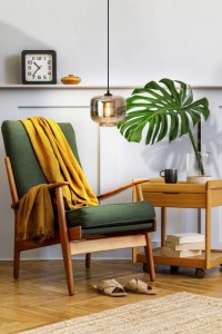 Pendant lamp "Vaso", retro, hanging lamp, metal and smoke glass in anthracite, E27 socket, for dining room, living room, hallway or office, with an Øvon 25 cm
