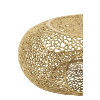 J-Line Salon Table Ovaal aluminium goud bevlekte groot