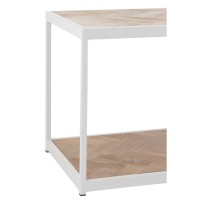 J-Line salontafel Zigzag - hout/metaal - naturel/wit