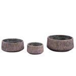 Holden Purple Cement Candle Round Gold Finish LowL