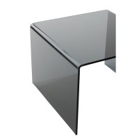 J-Line bijzettafel - glas - zwart