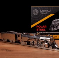 Metal Time 3D Metal Construction Kit Polar Steel, MT052ST, 36.5x6.2x5.1cm