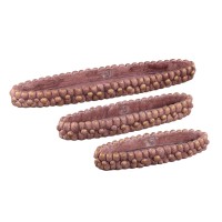 Stenley Bronze Cement Boat Rough Rock Bowl M