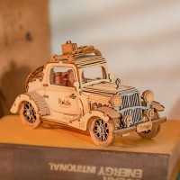 3D Wooden Puzzle Vintage Car, Robotime, TG504, 16x7x8cm