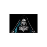 Glass Art Wall Picture Woman