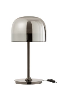 J-Line table lamp Topja - glass/metal - silver