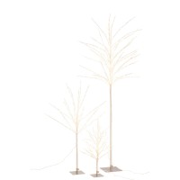 J-Line Kale Boom+Led Metaal Zilver Large