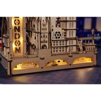 Robotime, 3D DIY Houten Modelbouwpakket Marble Travel "London", Marble Spaceport, EGB01, 22,5x15,5x23,5cm