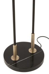 J-Line lamp Standing Bollie - stone/marble - black