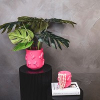 Pot - Dick - Ceramics - Pink - 17,5x17,5x17,5cm