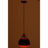 J-Line Hangende Lamp Strepen+Zigzag Onderkant Zeegras Mix