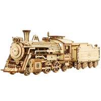 3D Wooden Puzzle Prime Steam Express, Robotime, MC501, 30.7x6.7x8.2cm