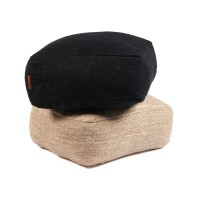 De comfortabele poef - Zwart