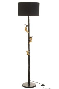 J-Line table lamp Monkeys - polyresin/metal - black/gold