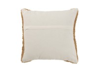 J-Line cushion Semi Circle - cotton - brown