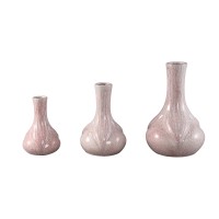 Hailey Pink Ceramic Round Vase Narrowed Top L