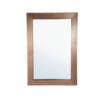 Tiess Natural Wooden Veneer Mirror Straight Frame
