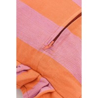 Sierkussen - L45 x B45 x H10 cm - Katoen - Lila, Oranje