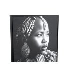 Romaan Black Polyester Painting Rectangle Woman S