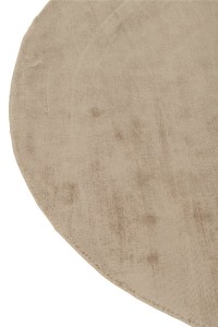 J-Line carpet Round Handmade - viscose - beige