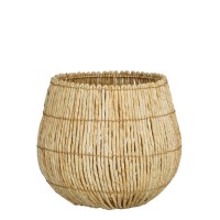 Ronda Storage Basket - Set of 2 - H40 x Ø44 cm - Light brown