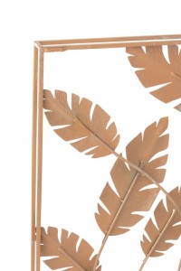 J-Line Wall Decor Leaves Metal Gold