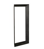 Kyro Black Acacia Wood Rectangle Mirror Small