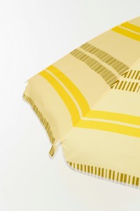 Stripe Strandparasol - H180 x Ø160 cm - Geel