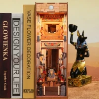 DIY Book Nook Bookend Adventure in Egypt Bookend, Tone-Cheer, TQ127, 18.2x8x24.5cm