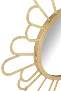 J-Line Mirror Flower Metal/Mirror Gold