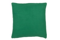 J-Line cushion Leaves - cotton - dark green