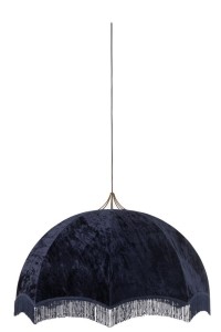 J-Line Hanging Lamp Velvet/Cotton Purple