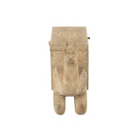 J-Line Koffer Kameel Mango Hout Naturel/Wit