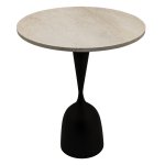 Patras Bistro Table Beige Marble