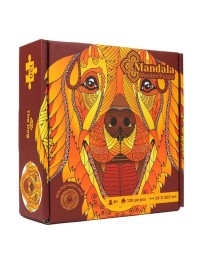 Logic Giochi Mandala Wooden Jigsaw Puzzle Dog, 24.7x28.5cm