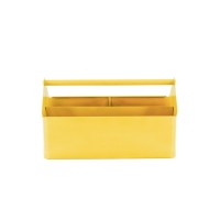 Opbergdoos - Organizer - Metaal - Geel - 30x17x17cm