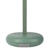 Cordless tablet light "Pasi" for outside and inside, made of metal and plastic in MINT, dimmable, with touch and memory function, approx. 26 cm high