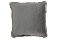 J-Line cushion Alpha Square - polyester - gray