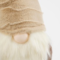 Kerstdecoratie Gnoom - L19 x B16 x H54 - Bruin
