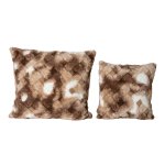 Geraldine Brown Artificial Fur Cushion Square L