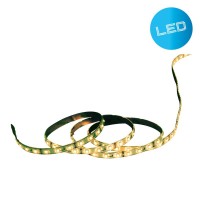 LED "Stripe" approx. 5 m long, with 2 flex binders and plug -in power supply; 300 LEDs, yellow.