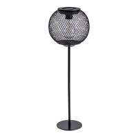 LED solar light "Geli", outdoor decoration made of metal and plastic in black , with firmly built -in LED