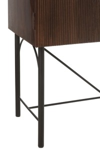 J-Line Rack Aura Mango Wood/Metal Brown