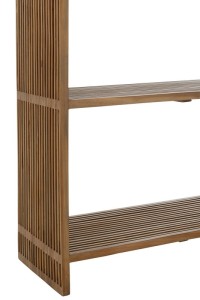 J-Line Bookcase 4 Shelves Recycled Teak Natural