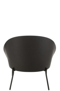 J-Line Lounge Chair Lone Wood/Metal Black/Grey